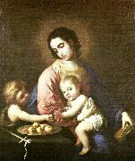 Francisco de Zurbaran virgin and child with st oil painting